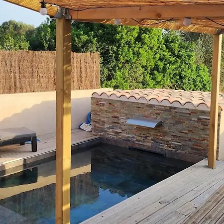 Tiny House Avec Piscine A Figari Villa Exterior photo